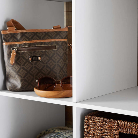 6-Cube Organizer – White Texture 13in Shelves | SwifBuy