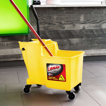 One-Piece Bucket & Wringer Yellow Polypropylene Height 21.75 in.