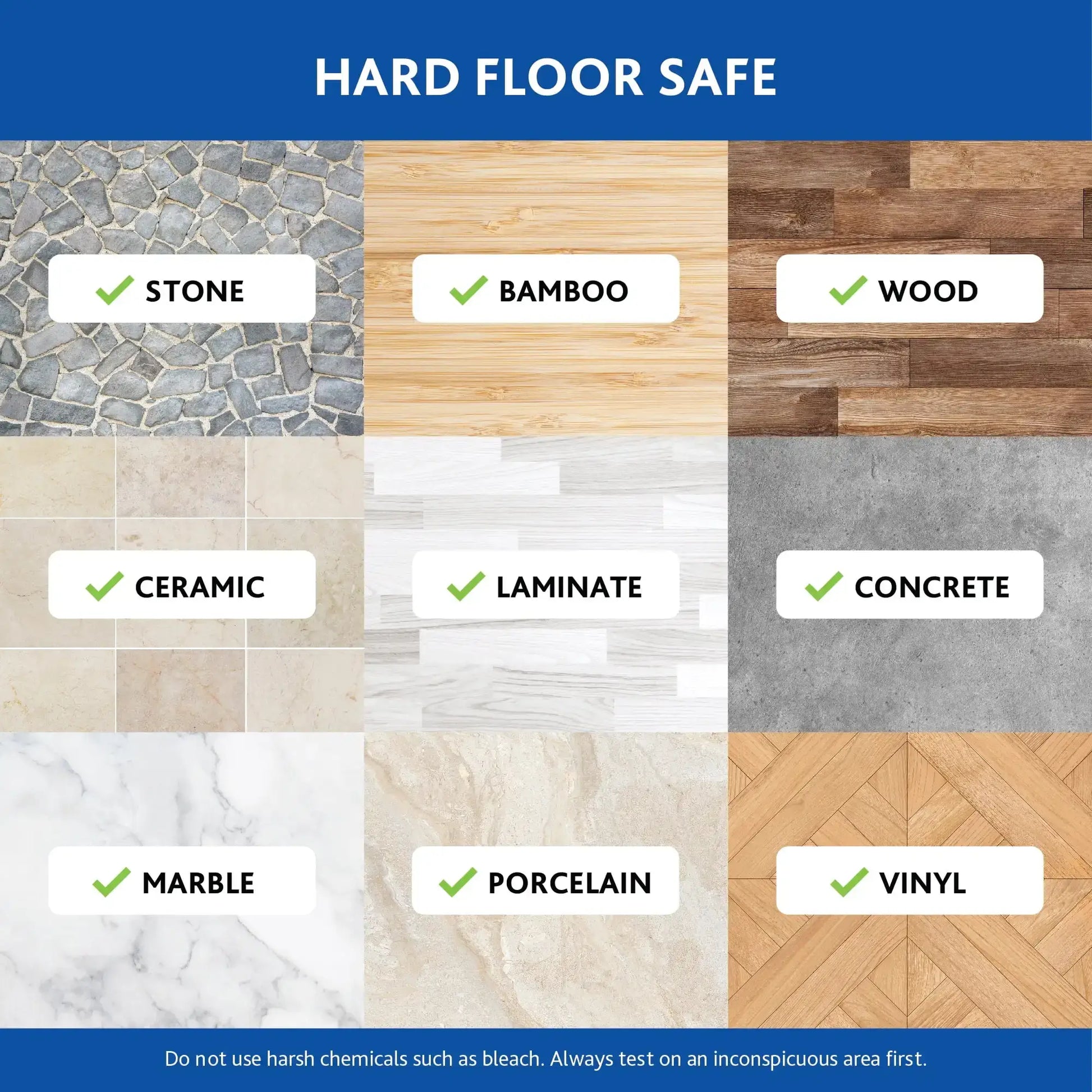 RinseClean spin mop system features chart dual tank design removes 99 percent bacteria