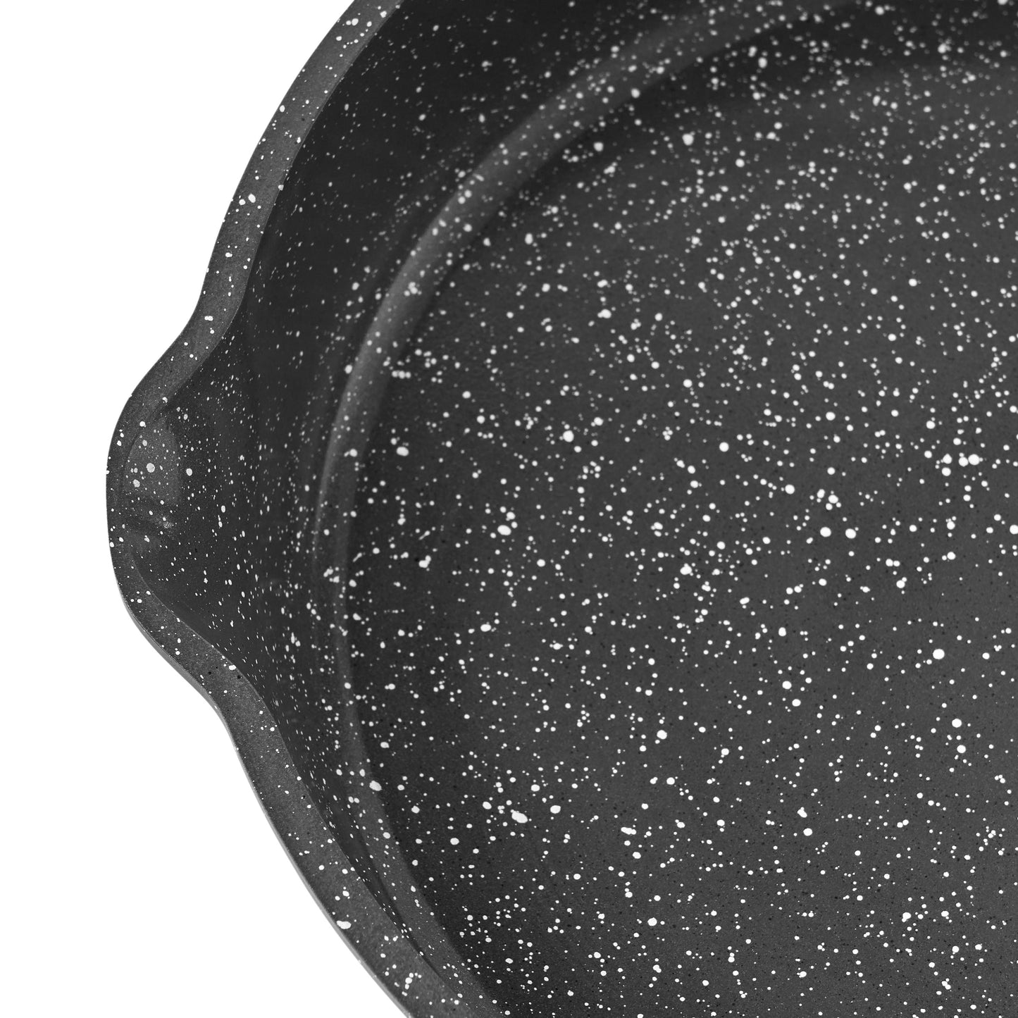 Pioneer Woman Prairie Signature Cast Aluminum 12" Fry Pan, Charcoal Speckle