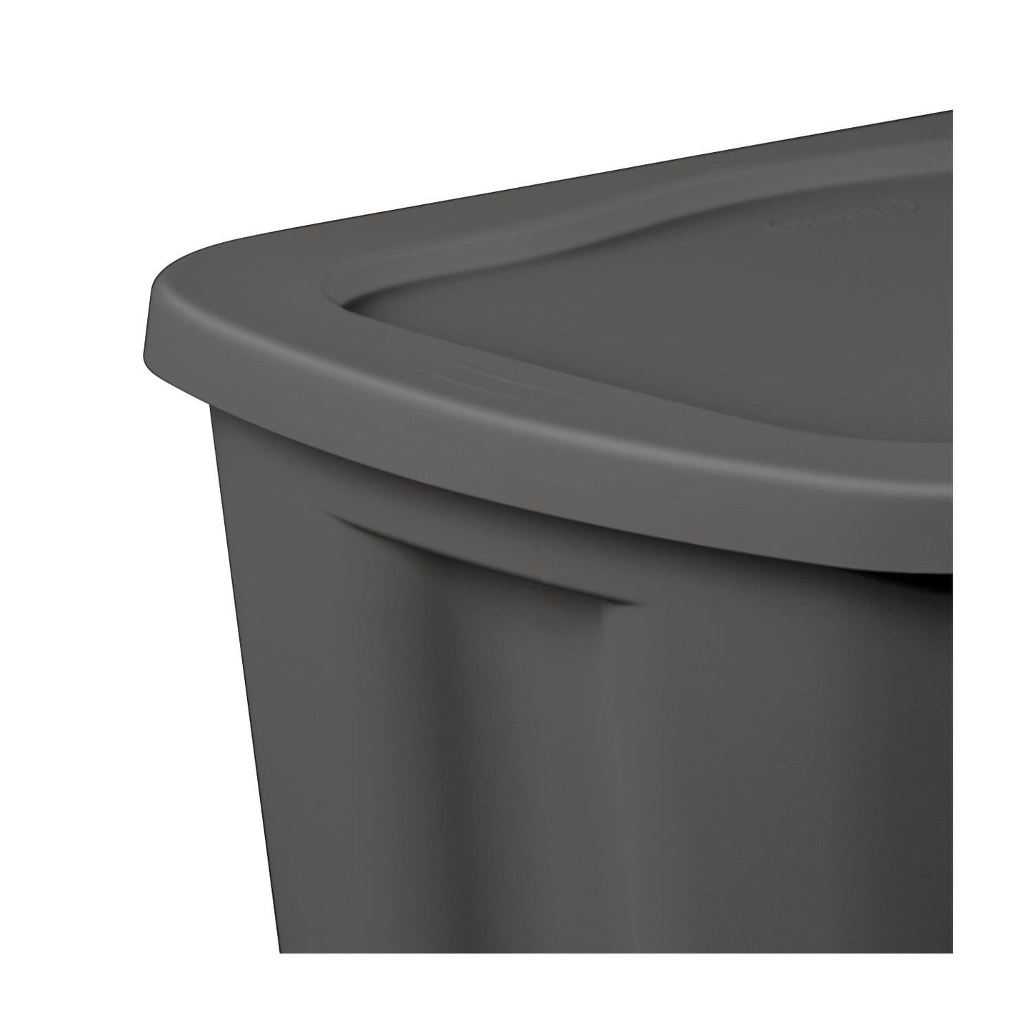 Large Storage Bin, 18 Gallon Plastic Storage Container with Snap-on Lid, 8 Pack